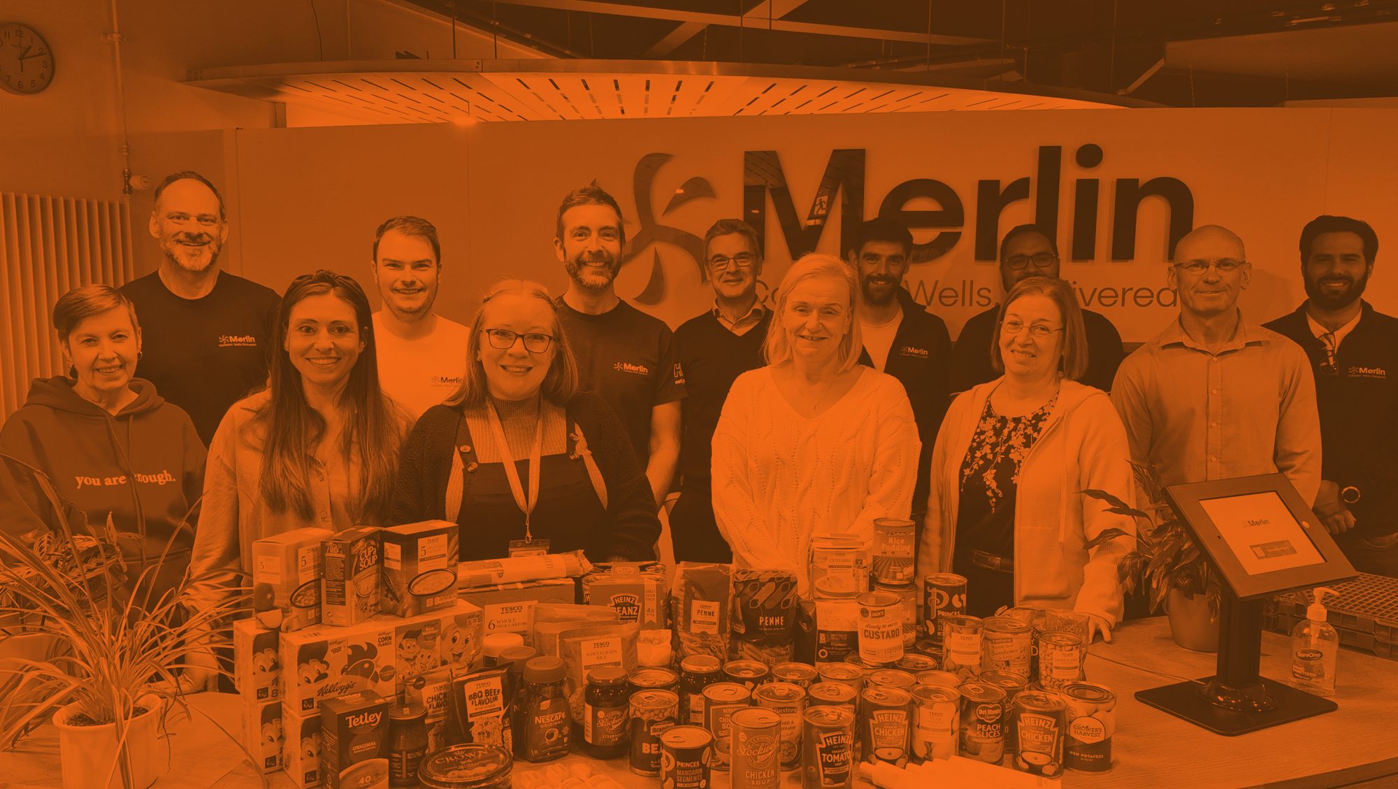 Perth Foodbank Visit Merlin